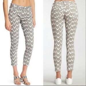 New w/tags grey ikat Mavi skinny alexa ankle jeans